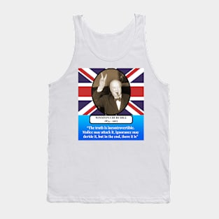 Winston Churchill Quote Tank Top